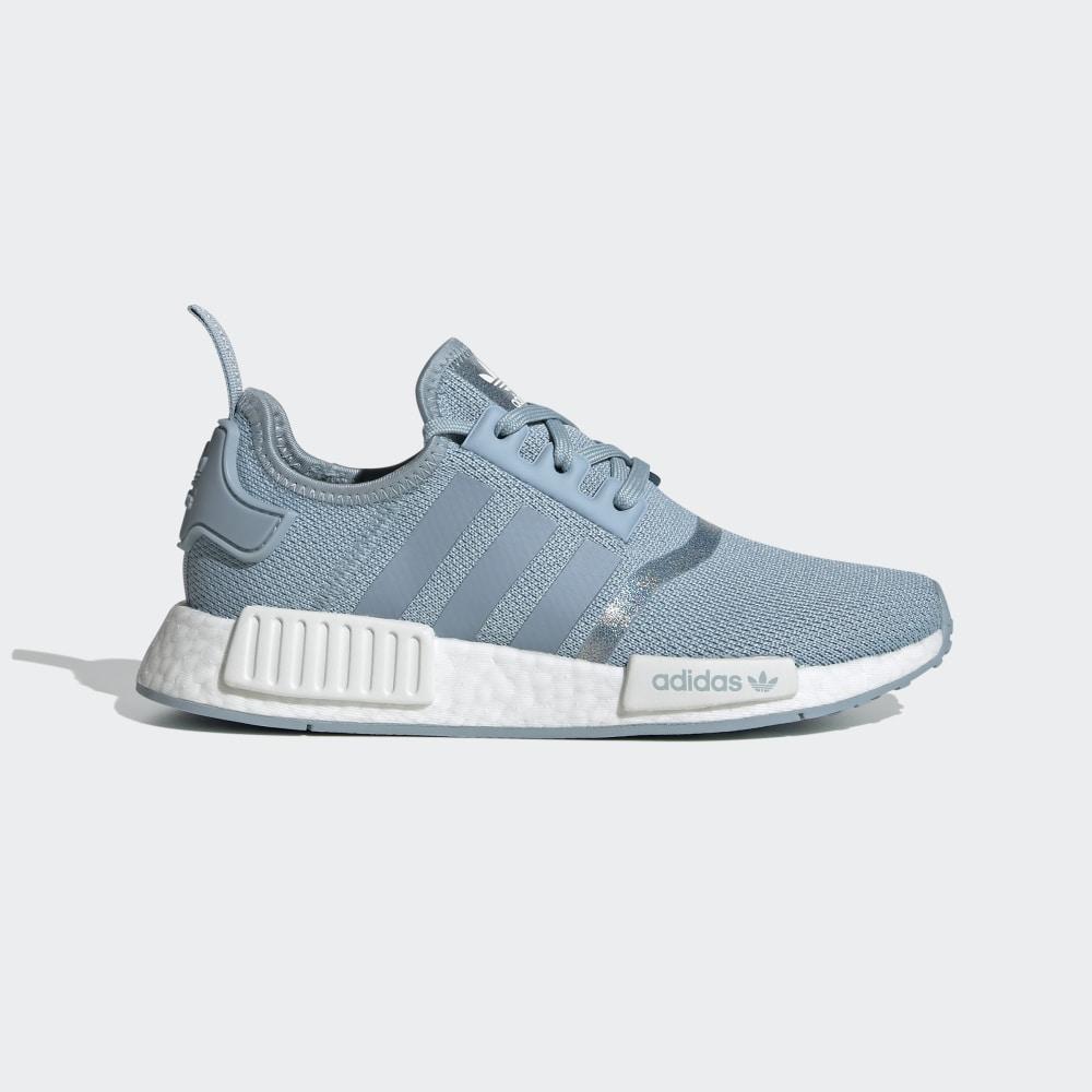 Adidas Boys' NMD_R1 Originals Shoes Grey/White Ireland FV3630